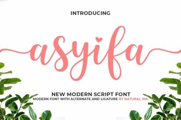 Asyifa: A Modern Calligraphy Font for Handmade Products