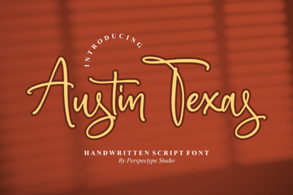 Austin Texas Font: Elegant Handwriting for Small Business Branding