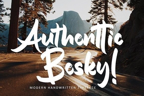 Authentic Besky: A Handwritten Font That Feels Like a Real Design Find