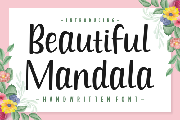 Beautiful Mandala: A Handwritten Font for Brand-First Creators