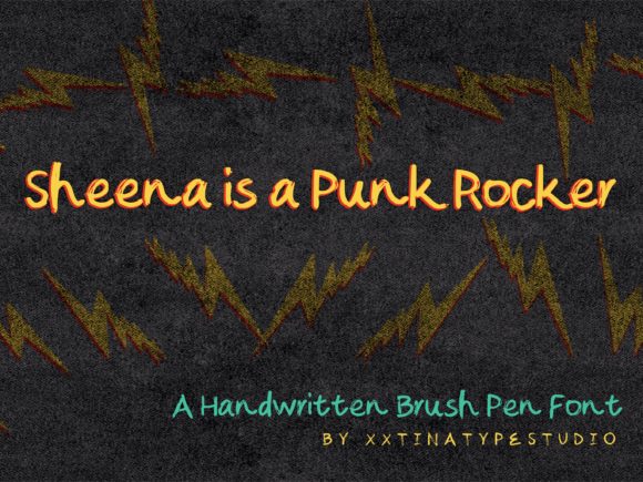 Give Your Brand an Edge with Sheena is a Punk Rocker Font