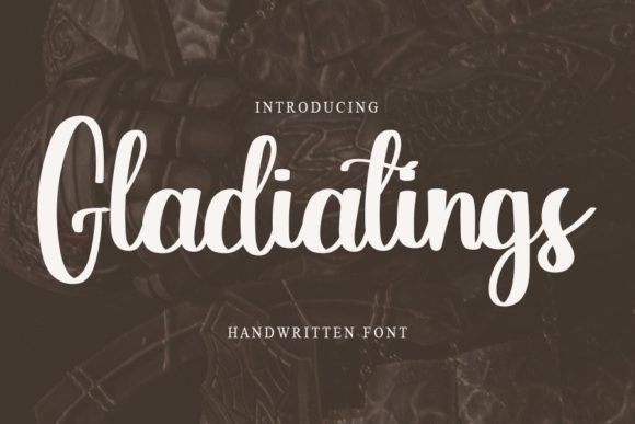 Gladiatings: A Handwritten Font That Feels Like a Friendly Creative Partner