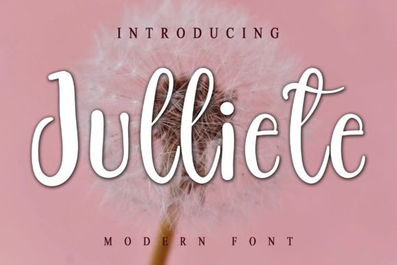 Julliete: A Script Font for Editorial Design and Publishing