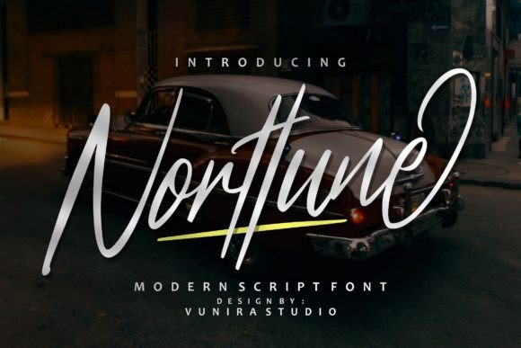 Norttune: A Handwritten Script Font for Digital Campaigns