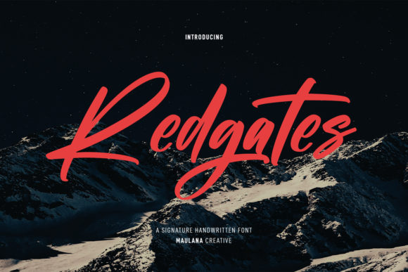 Redgates: The Handwritten Font That Commands Attention