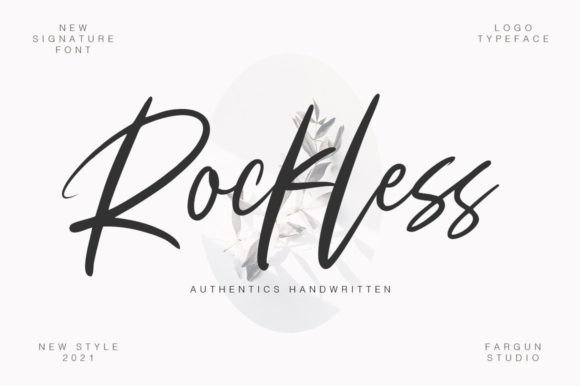 Rockless Font: A Handwritten Script with Dancing Elegance for Crafters