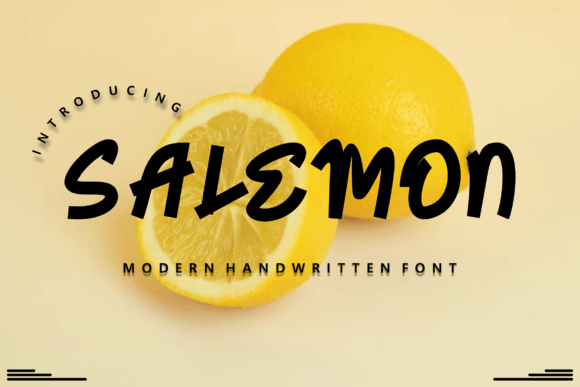 Salemon Font: A Handwritten Typeface for Digital Design Impact