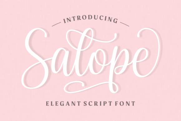 Salope: A Refined Script Font for Editorial Storytelling