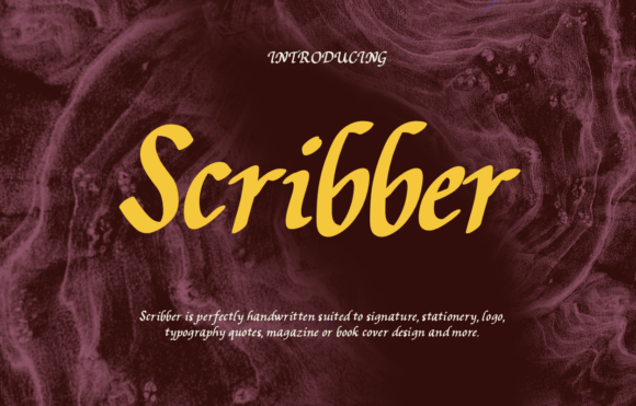 Scribber: A Handwritten Font That Brings Warmth to Editorial Design