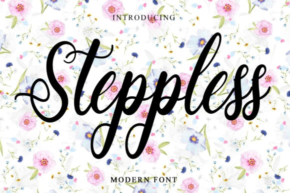 Steppless Font Review: Elegant Handwriting for Brand Design