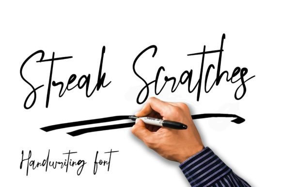 Streak Scratches: A Handwritten Font for Editorial Charm