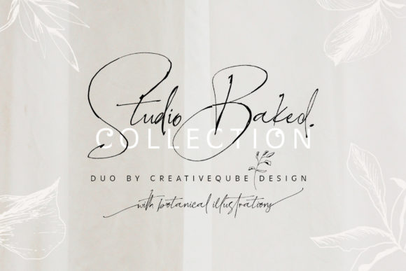 Studio Baked: A Graceful Script Font for Editorial Design and Publishing
