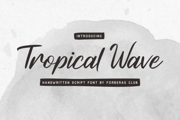 Tropical Wave Adds Refined Script Charm to Handmade Products