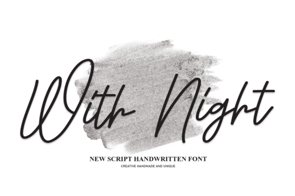 With Night: A Handwritten Font for Thoughtful Editorial Design