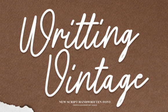 Writting Vintage: A Handwritten Typeface for Editorial Storytelling